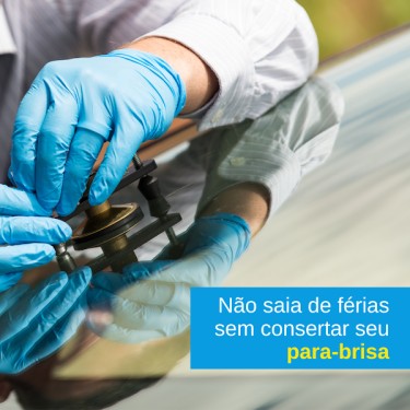 Não saia de férias sem consertar seu para-brisa